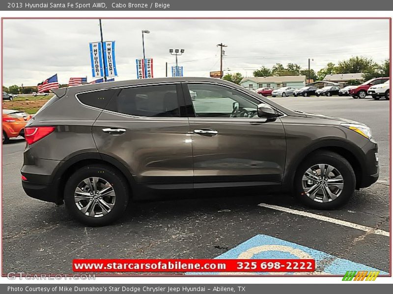 Cabo Bronze / Beige 2013 Hyundai Santa Fe Sport AWD