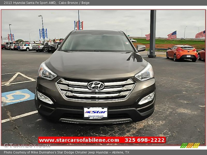 Cabo Bronze / Beige 2013 Hyundai Santa Fe Sport AWD