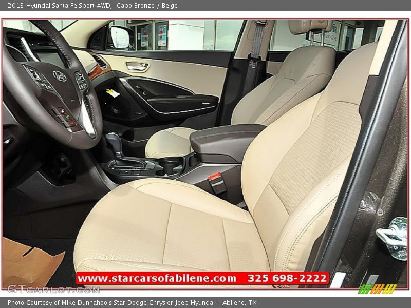 Cabo Bronze / Beige 2013 Hyundai Santa Fe Sport AWD