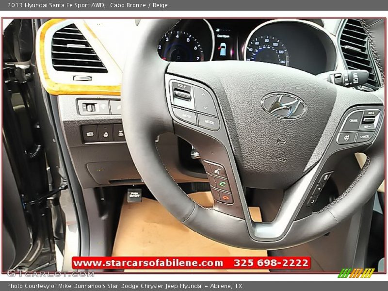 Cabo Bronze / Beige 2013 Hyundai Santa Fe Sport AWD