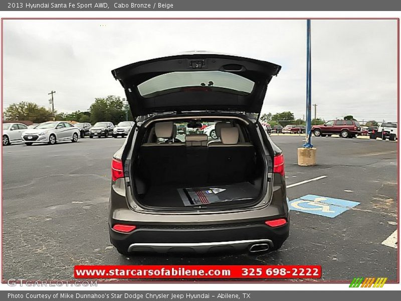 Cabo Bronze / Beige 2013 Hyundai Santa Fe Sport AWD