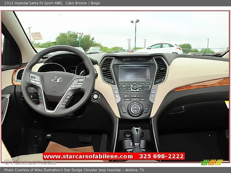 Cabo Bronze / Beige 2013 Hyundai Santa Fe Sport AWD