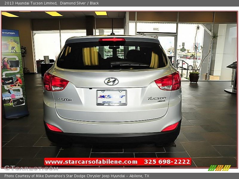 Diamond Silver / Black 2013 Hyundai Tucson Limited