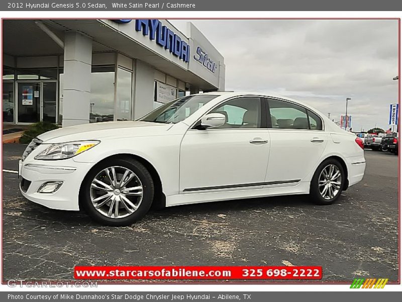 White Satin Pearl / Cashmere 2012 Hyundai Genesis 5.0 Sedan