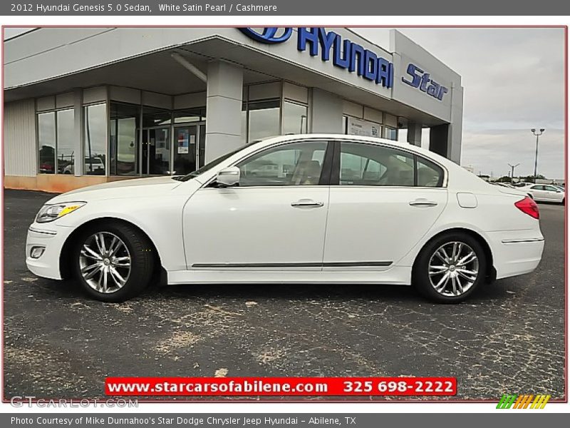 White Satin Pearl / Cashmere 2012 Hyundai Genesis 5.0 Sedan