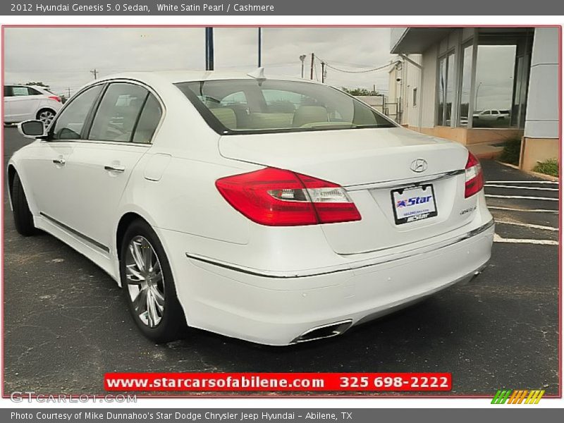 White Satin Pearl / Cashmere 2012 Hyundai Genesis 5.0 Sedan