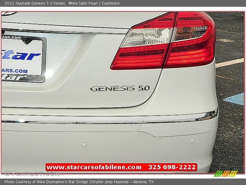 White Satin Pearl / Cashmere 2012 Hyundai Genesis 5.0 Sedan
