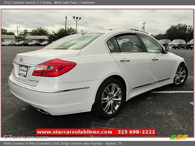 White Satin Pearl / Cashmere 2012 Hyundai Genesis 5.0 Sedan