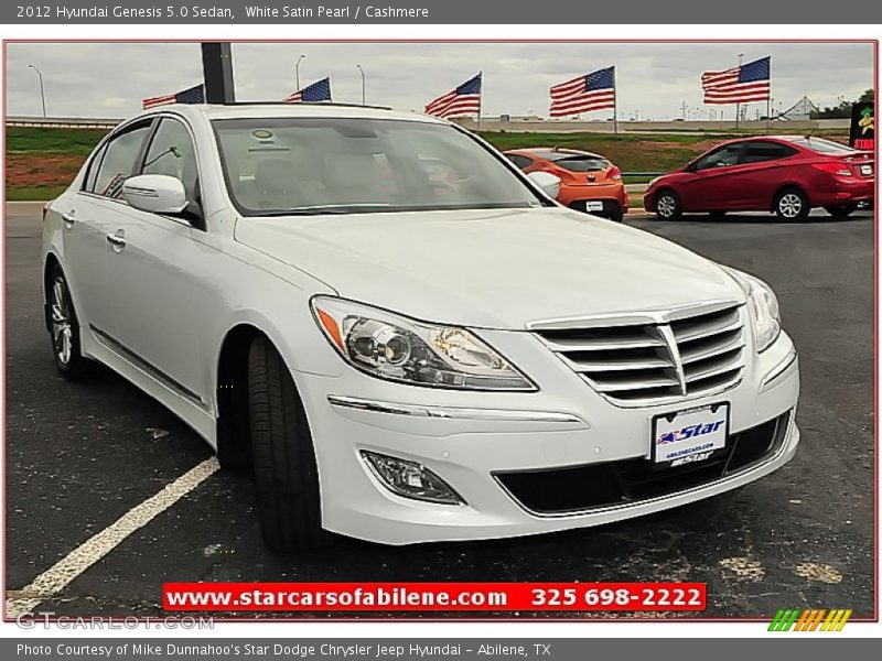 White Satin Pearl / Cashmere 2012 Hyundai Genesis 5.0 Sedan