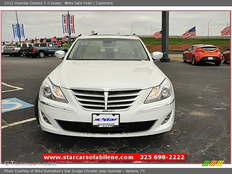 White Satin Pearl / Cashmere 2012 Hyundai Genesis 5.0 Sedan