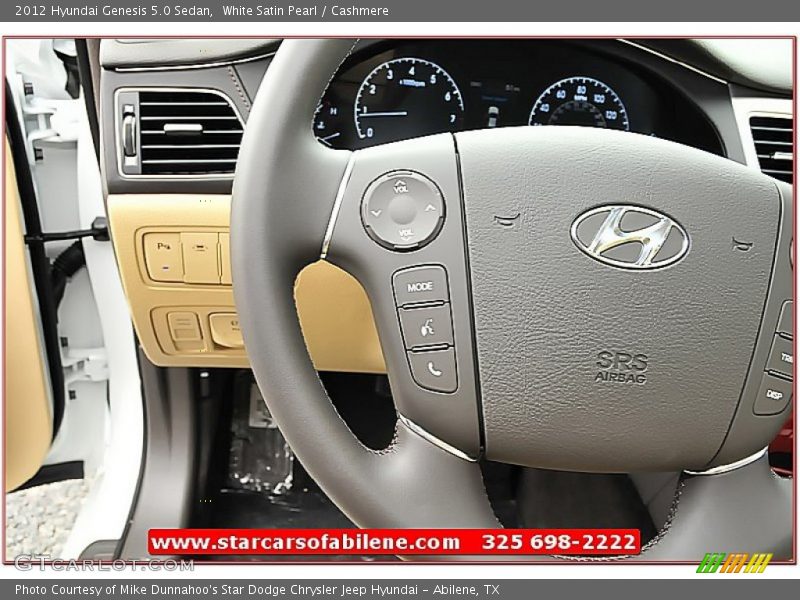 White Satin Pearl / Cashmere 2012 Hyundai Genesis 5.0 Sedan