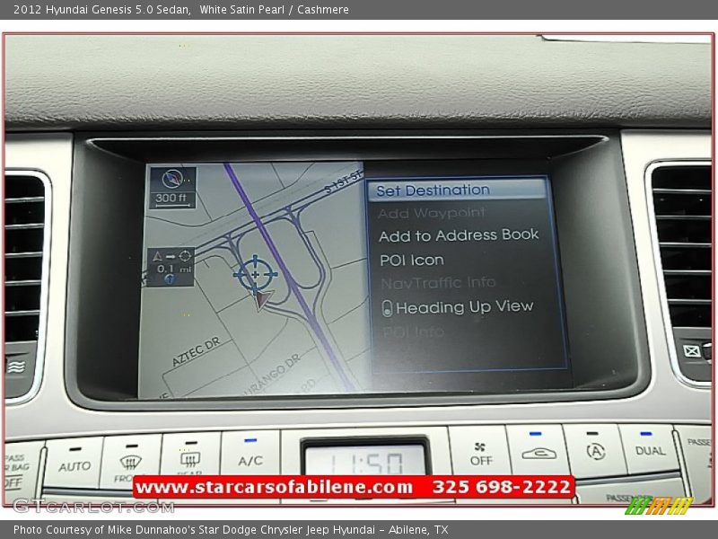White Satin Pearl / Cashmere 2012 Hyundai Genesis 5.0 Sedan