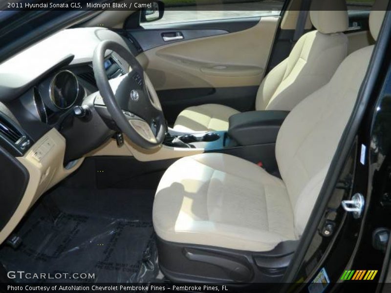 Midnight Black / Camel 2011 Hyundai Sonata GLS