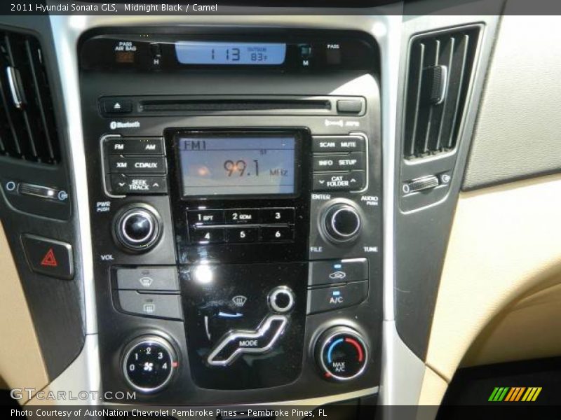 Midnight Black / Camel 2011 Hyundai Sonata GLS