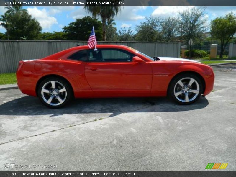 Inferno Orange Metallic / Black 2010 Chevrolet Camaro LT/RS Coupe