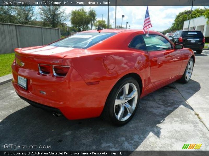 Inferno Orange Metallic / Black 2010 Chevrolet Camaro LT/RS Coupe