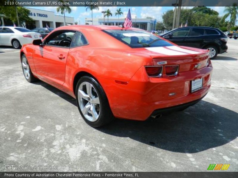 Inferno Orange Metallic / Black 2010 Chevrolet Camaro LT/RS Coupe