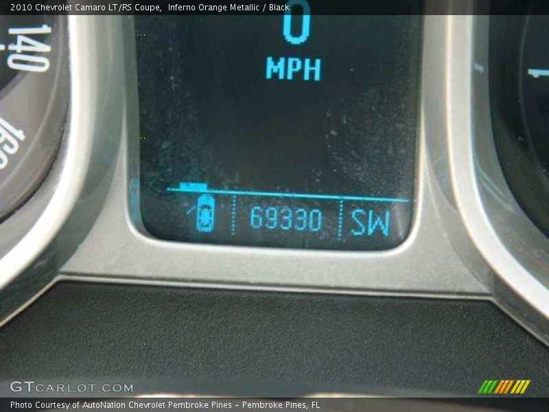 Inferno Orange Metallic / Black 2010 Chevrolet Camaro LT/RS Coupe