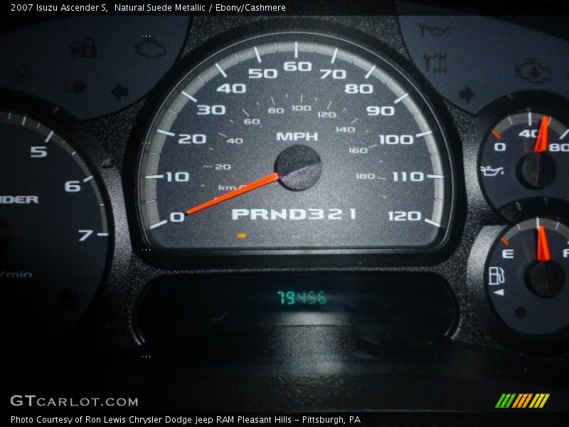 Natural Suede Metallic / Ebony/Cashmere 2007 Isuzu Ascender S