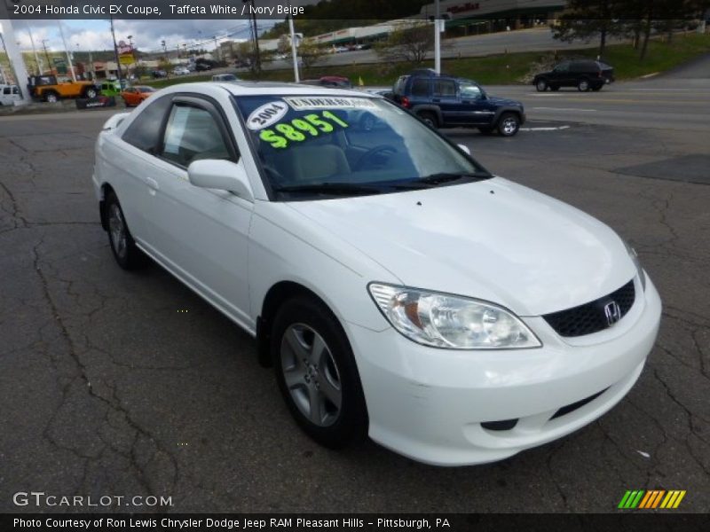 Taffeta White / Ivory Beige 2004 Honda Civic EX Coupe