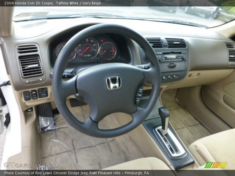 Taffeta White / Ivory Beige 2004 Honda Civic EX Coupe