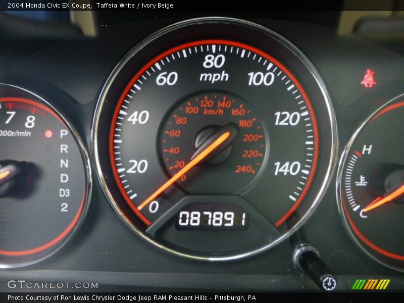 Taffeta White / Ivory Beige 2004 Honda Civic EX Coupe