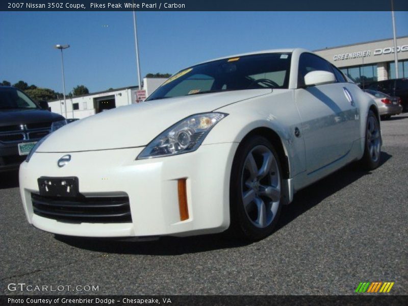 Pikes Peak White Pearl / Carbon 2007 Nissan 350Z Coupe