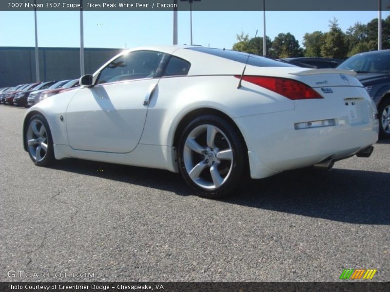 Pikes Peak White Pearl / Carbon 2007 Nissan 350Z Coupe