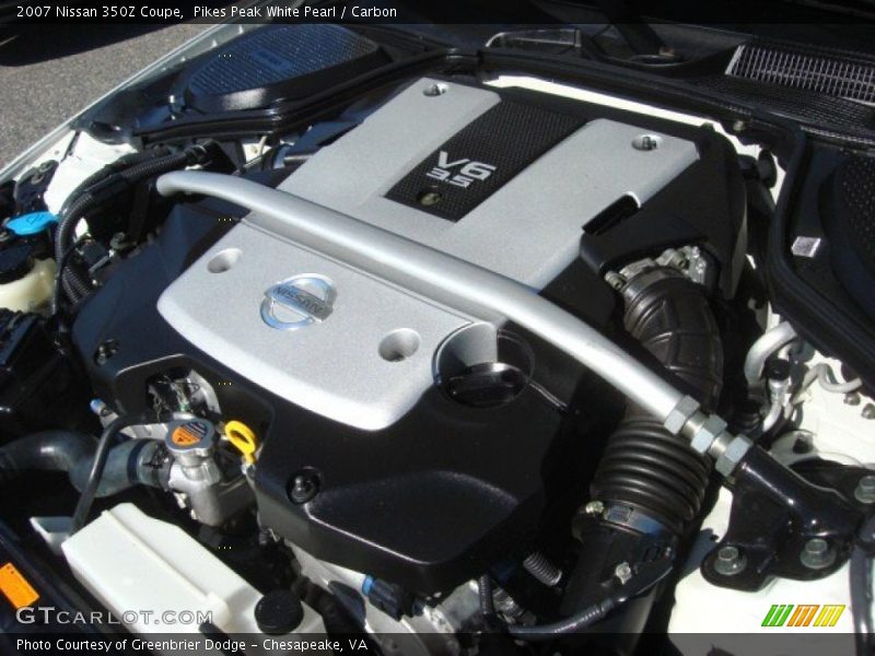 Pikes Peak White Pearl / Carbon 2007 Nissan 350Z Coupe