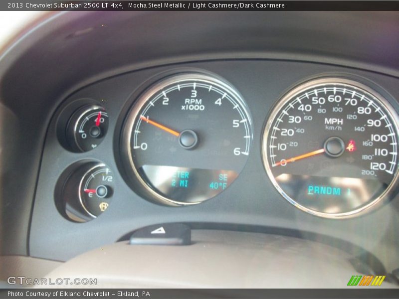 Mocha Steel Metallic / Light Cashmere/Dark Cashmere 2013 Chevrolet Suburban 2500 LT 4x4