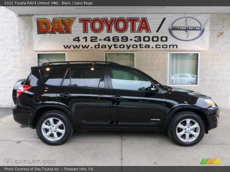 Black / Sand Beige 2012 Toyota RAV4 Limited 4WD
