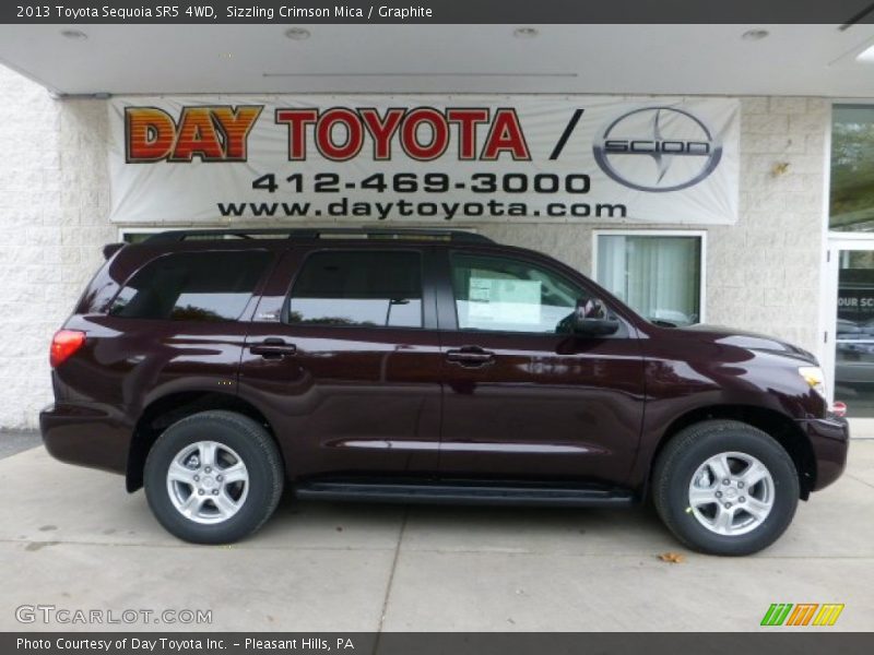 Sizzling Crimson Mica / Graphite 2013 Toyota Sequoia SR5 4WD