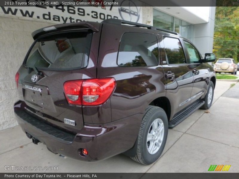 Sizzling Crimson Mica / Graphite 2013 Toyota Sequoia SR5 4WD