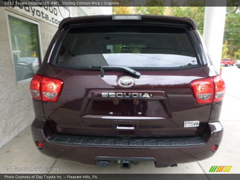 Sizzling Crimson Mica / Graphite 2013 Toyota Sequoia SR5 4WD