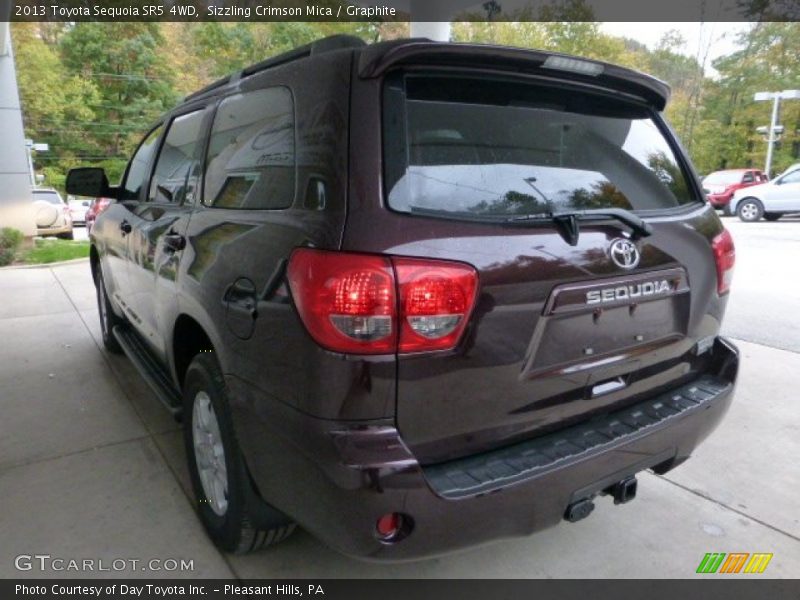 Sizzling Crimson Mica / Graphite 2013 Toyota Sequoia SR5 4WD