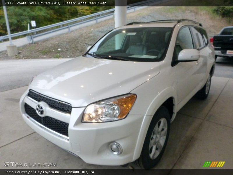 Blizzard White Pearl / Ash 2012 Toyota RAV4 Limited 4WD