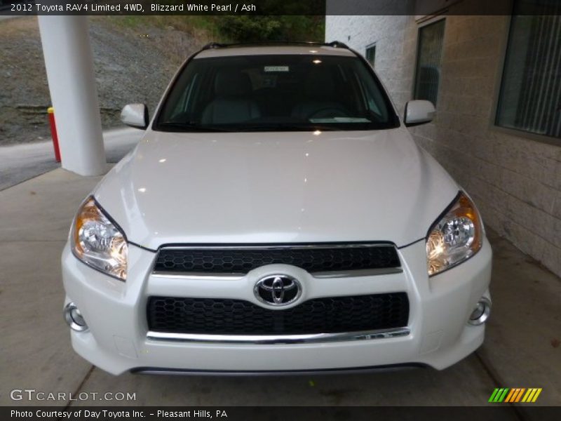 Blizzard White Pearl / Ash 2012 Toyota RAV4 Limited 4WD
