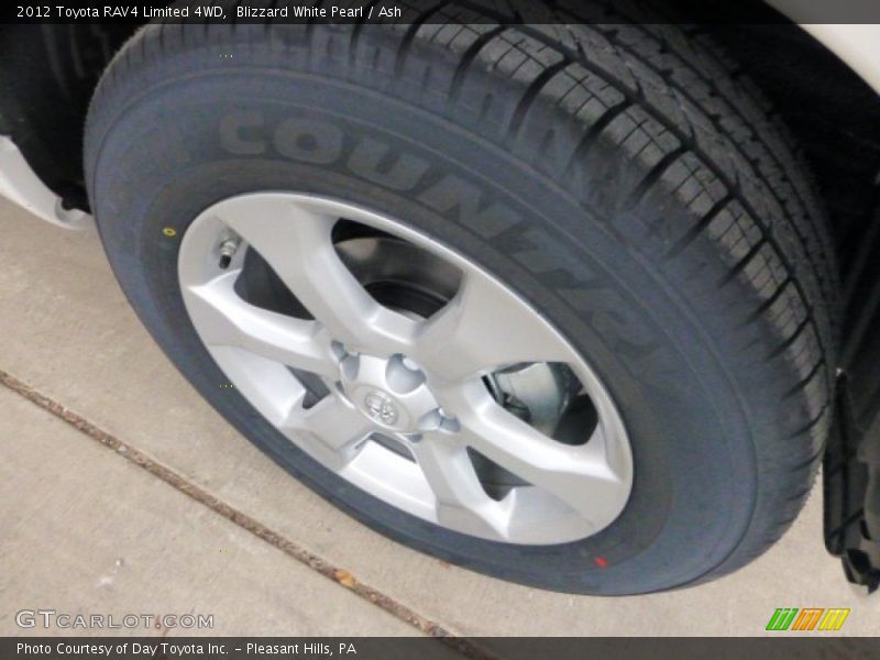 Blizzard White Pearl / Ash 2012 Toyota RAV4 Limited 4WD