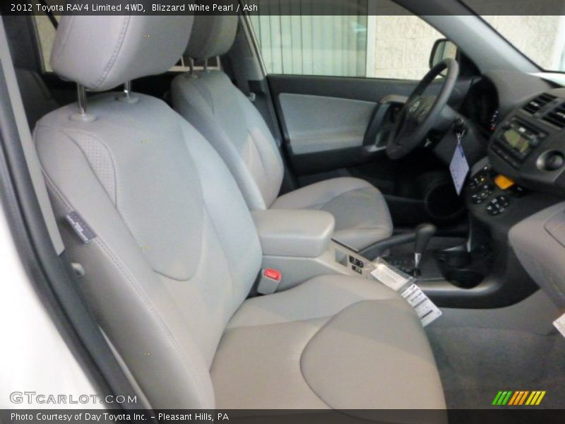 Blizzard White Pearl / Ash 2012 Toyota RAV4 Limited 4WD