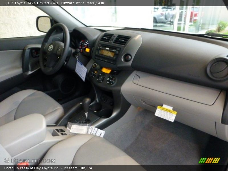 Blizzard White Pearl / Ash 2012 Toyota RAV4 Limited 4WD