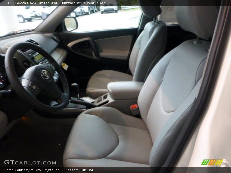Blizzard White Pearl / Ash 2012 Toyota RAV4 Limited 4WD