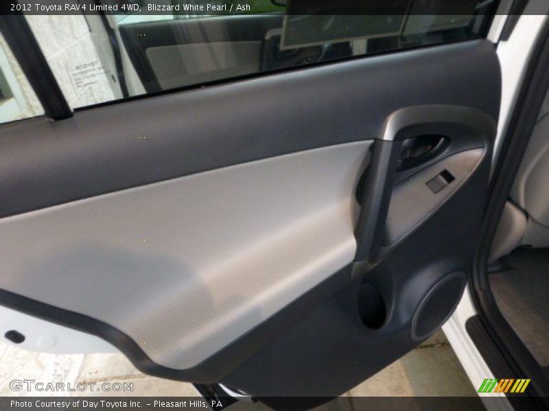 Blizzard White Pearl / Ash 2012 Toyota RAV4 Limited 4WD