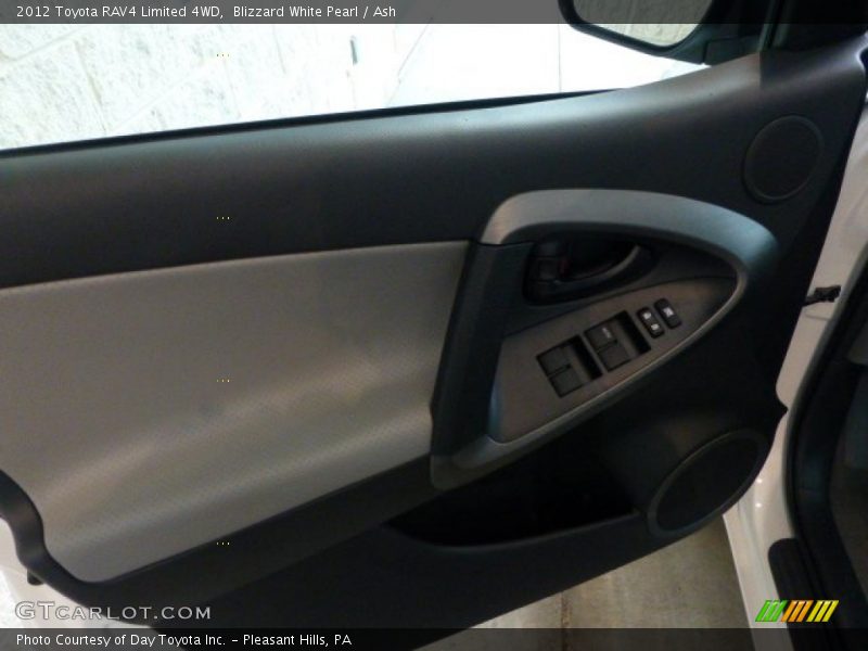 Blizzard White Pearl / Ash 2012 Toyota RAV4 Limited 4WD
