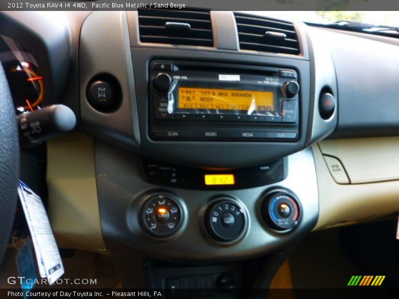 Pacific Blue Metallic / Sand Beige 2012 Toyota RAV4 I4 4WD