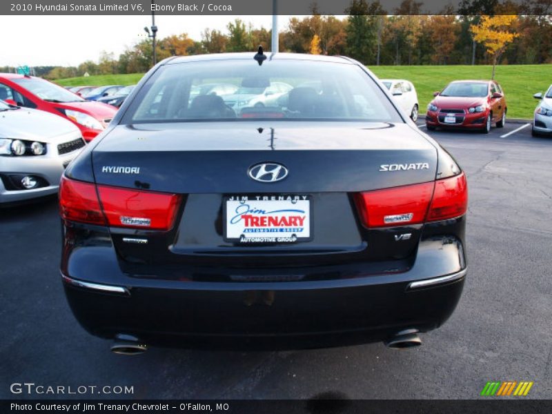 Ebony Black / Cocoa 2010 Hyundai Sonata Limited V6