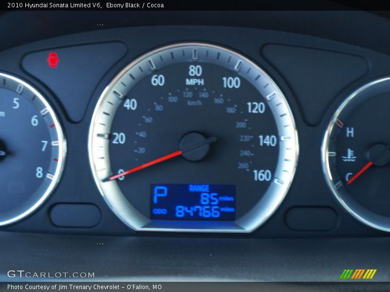 Ebony Black / Cocoa 2010 Hyundai Sonata Limited V6