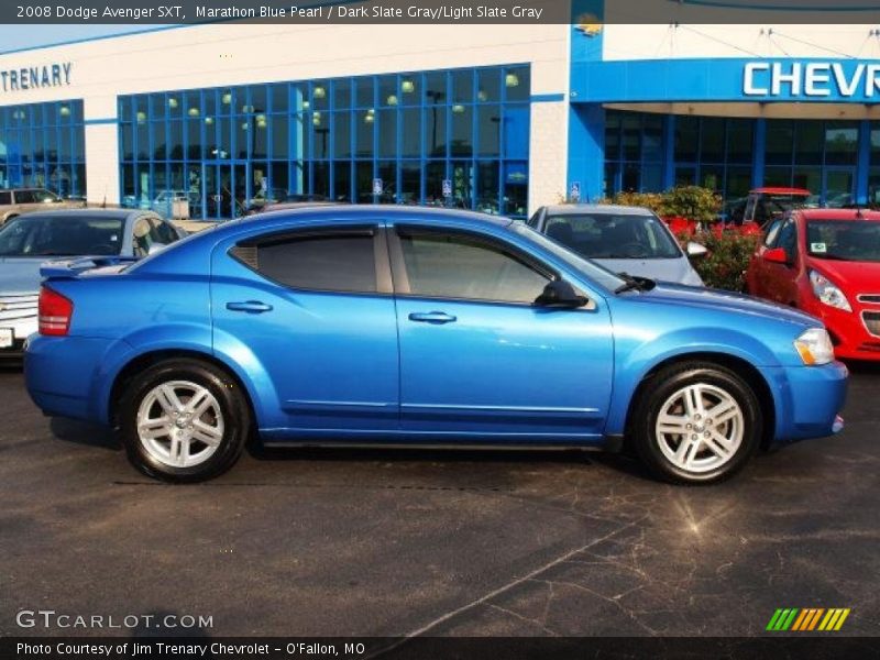Marathon Blue Pearl / Dark Slate Gray/Light Slate Gray 2008 Dodge Avenger SXT