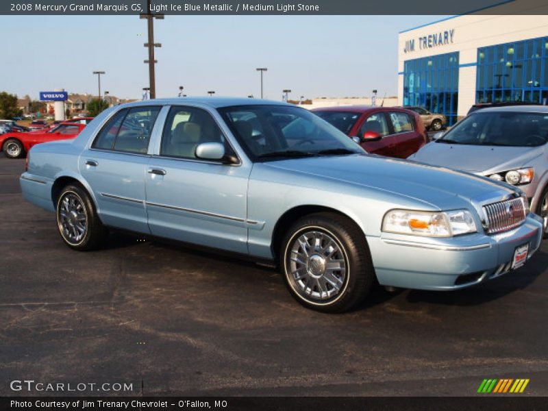 Light Ice Blue Metallic / Medium Light Stone 2008 Mercury Grand Marquis GS
