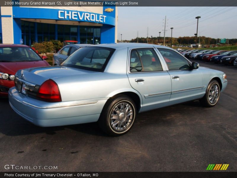 Light Ice Blue Metallic / Medium Light Stone 2008 Mercury Grand Marquis GS