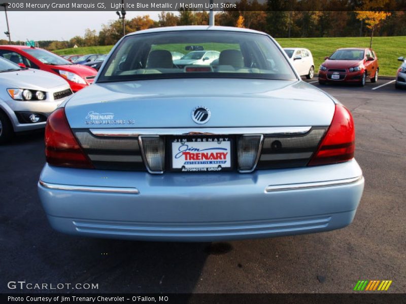 Light Ice Blue Metallic / Medium Light Stone 2008 Mercury Grand Marquis GS